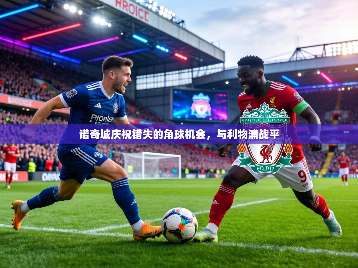 诺奇城庆祝错失的角球机会，与利物浦战平